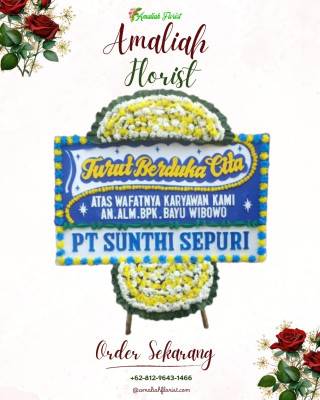 Papan Bunga Duka di Leahari